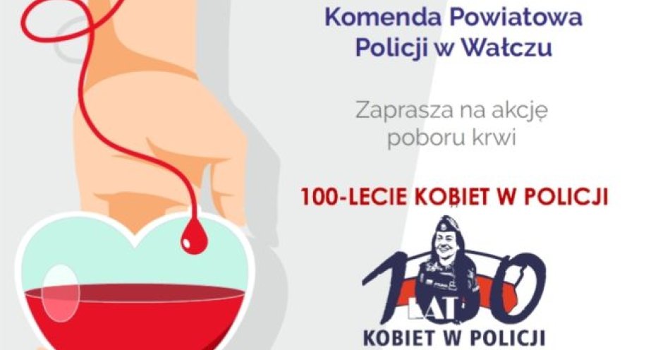 zdjęcie: Mobilny pobór krwi już za kilka dni / fot. KPP w Wałczu