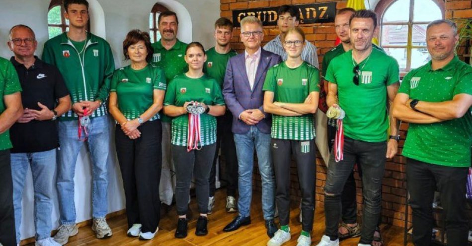 zdjęcie: Grudziądzcy lekkoatleci z medalami / fot. UM Grudziądz