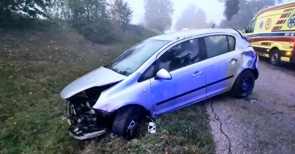 zdjęcie: Dachowanie między Wierzbowem a Nidzicą / fot. KPP w Nidzicy