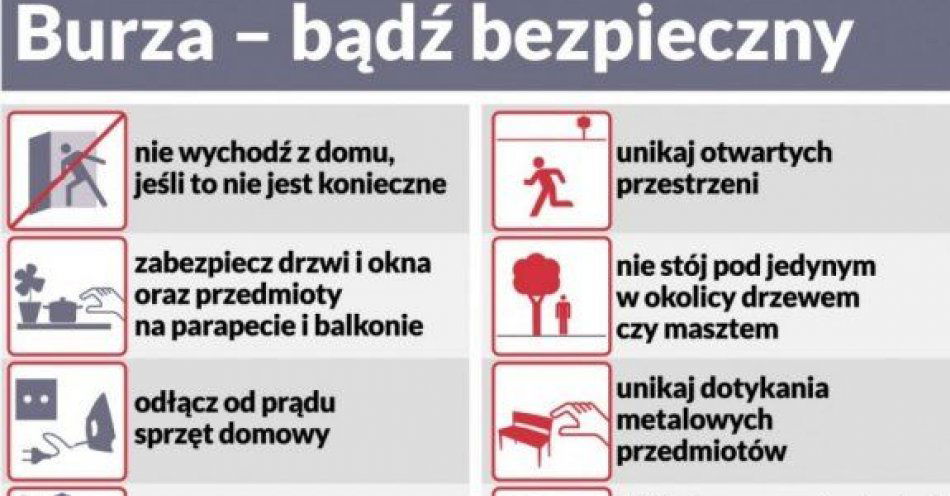 zdjęcie: Alert RCB -Uwaga na gwałtowne burze / fot. KPP w Kwidzynie