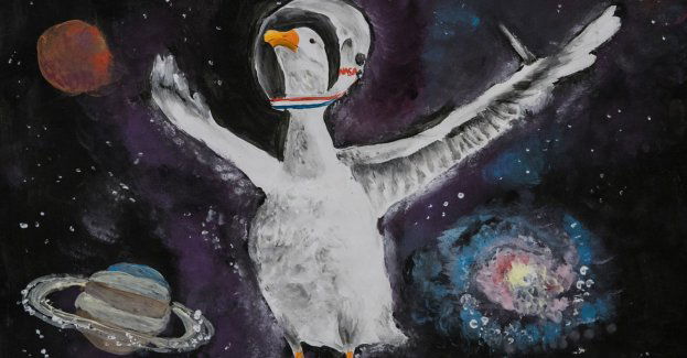 Wyniki konkursu plastycznego ,Gęś w kosmosie