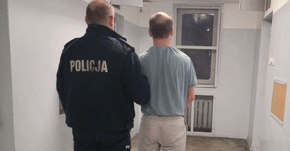 zdjęcie: Zatrzymany na gorącym uczynku złodziej kabli / fot. KPP w Wieluniu