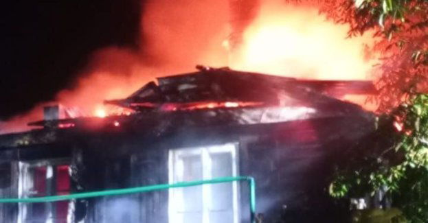 Pożar budynku gospodarczego w gminie Końskowola