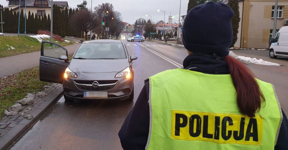 zdjęcie: Potrącenie pieszej w Tomaszowie Lubelskim / fot. KPP Tomaszów Lubelski