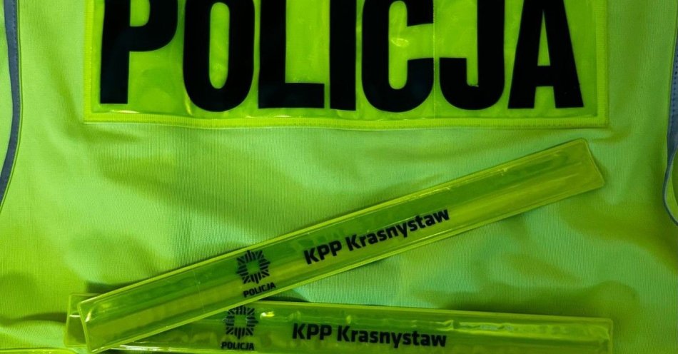 zdjęcie: Policja przypomina: odblaski ratują życie pieszym / fot. KPP Krasnystaw