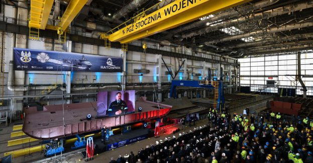 Gdynia: położono stępkę pod nowy okręt ratowniczy dla Marynarki Wojennej RP