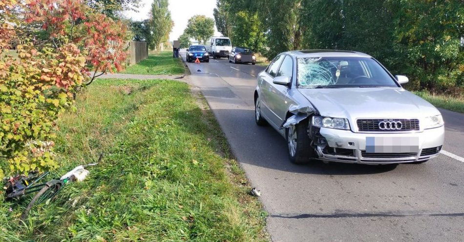 zdjęcie: Tragiczny wypadek z udziałem rowerzysty / fot. KPP Ryki