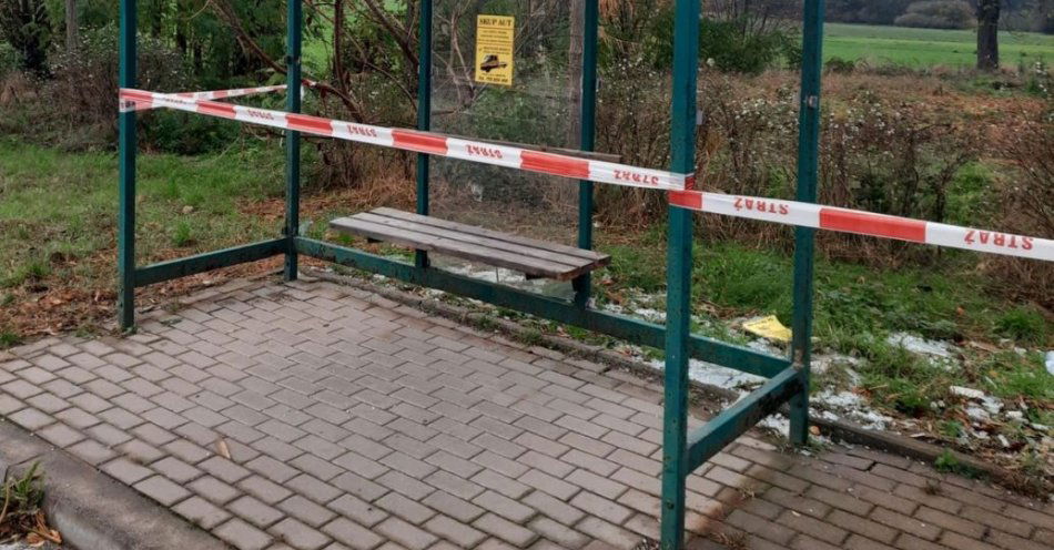 zdjęcie: Zniszczył dwie wiaty przystankowe. Został zatrzymany przez policjantów i usłyszał już zarzuty / fot. KPP w Łasku