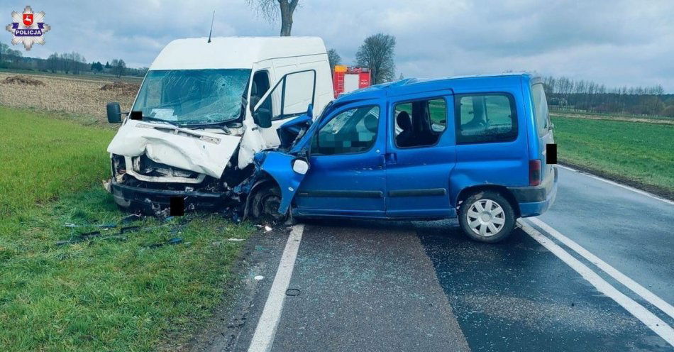 zdjęcie: Śmiertelny wypadek na DW-813 / fot. KMP Biała Podlaska