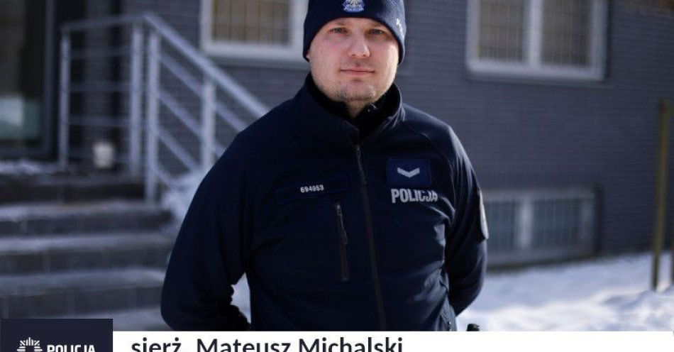 zdjęcie: Sierżant Mateusz Michalski w plebiscycie #SuperDzielnicowy2026 / fot. KMP w Gdyni