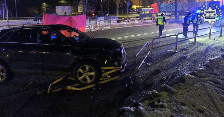 zdjęcie: Śmiertelne potrącenie pieszego w Krzywiznie. Apel o odblaski / fot. KPP Kluczbork