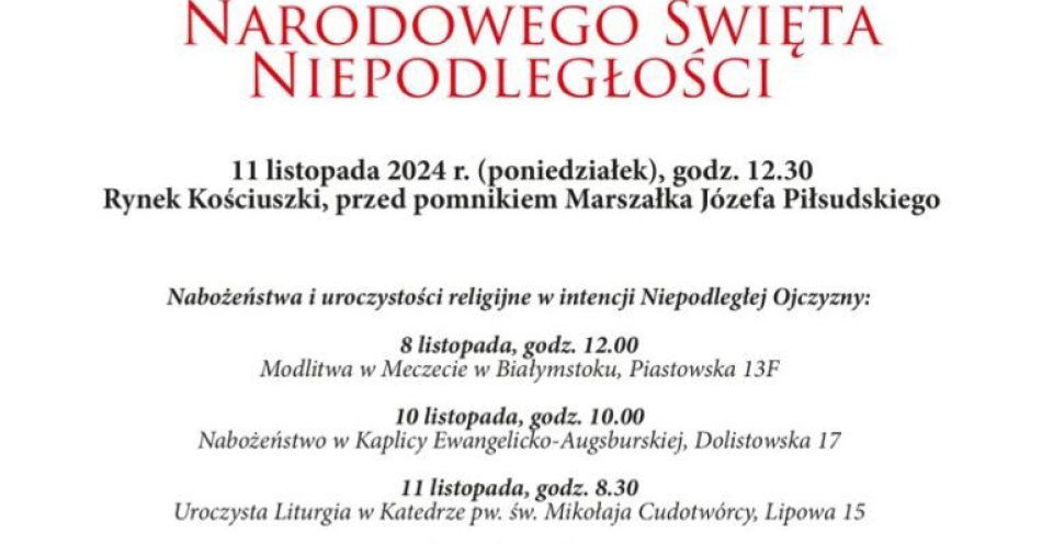 zdjęcie: Święto Niepodległości w Białymstoku / fot. nadesłane