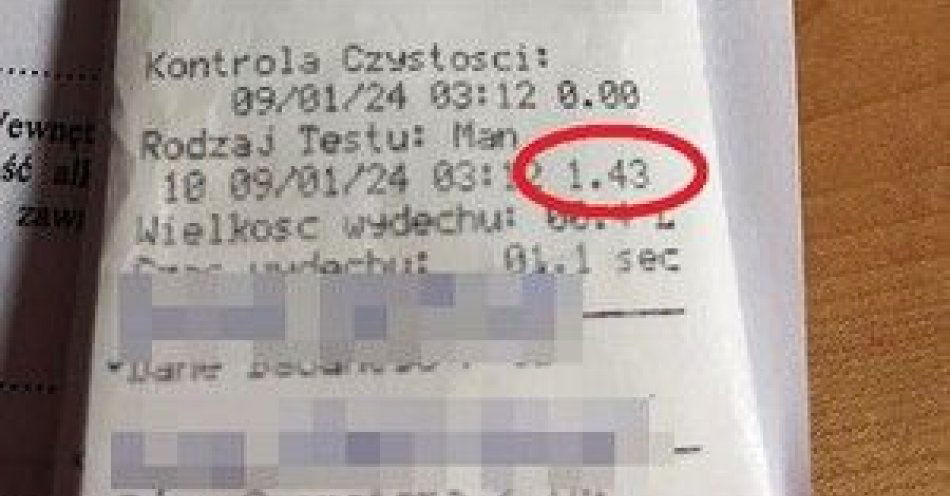 zdjęcie: Miał prawie 3 promile alkoholu i jechał ulicami Legnicy / fot. KMP w Legnicy