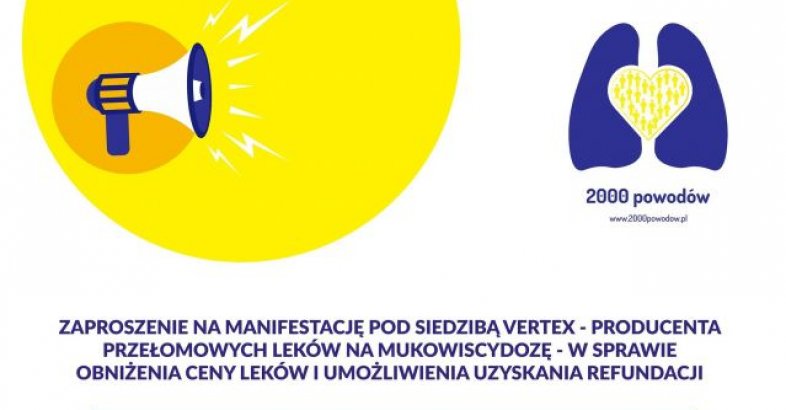 zdjęcie: Manifestacja 07.09 w sprawie obniżenia cen leków na mukowiscydozę i ich refundację / fot. nadesłane