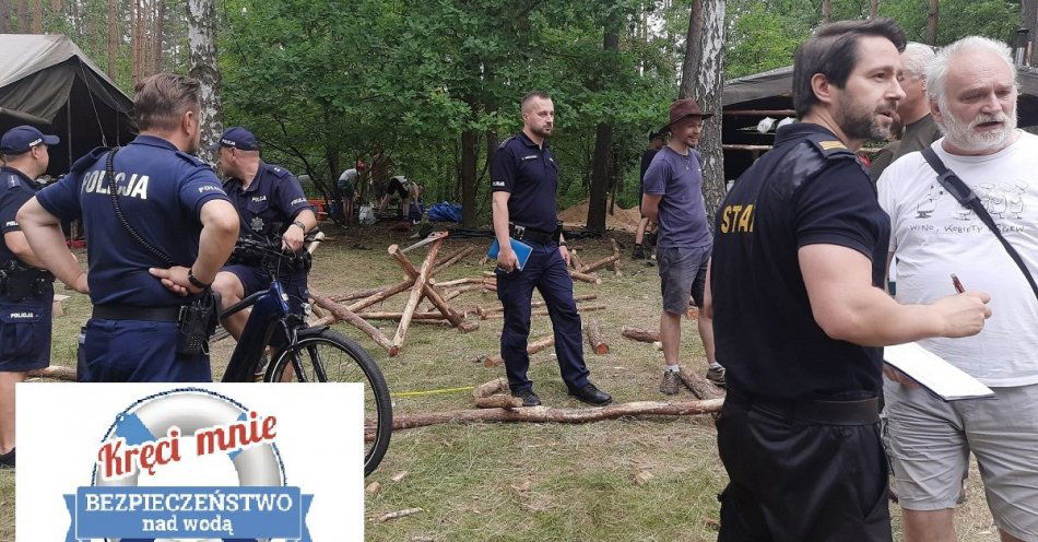 zdjęcie: Włocławskie służby skontrolowały obozowisko harcerskie / fot. KMP we Włocławku