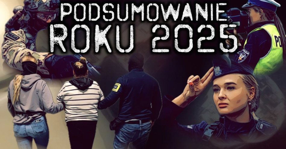 zdjęcie: Stołeczna policja 2025 w obiektywie kamery / fot. Komisariat Kolejowy Policji Podsumowanie pracy stołecznych policjantów w mijającym 2025 roku widziane okiem kamery