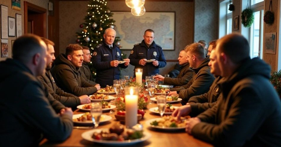 zdjęcie: Wigilia w Komisariacie Kolejowym w Warszawie / TM/ przykładowa ilustracja