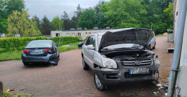 Rajd nietrzeźwego 40-latka po szpitalnym parkingu