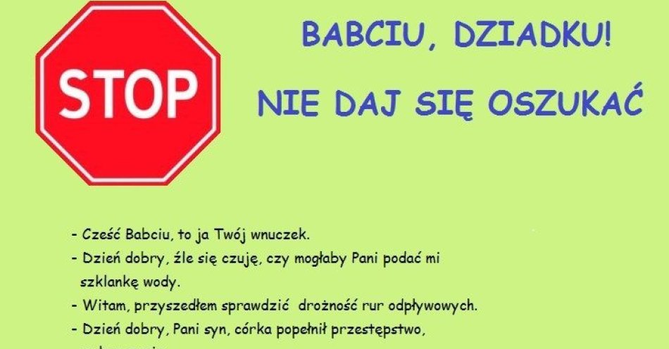 zdjęcie: Apel do mieszkańców / fot. KPP w Golubiu-Dobrzyniu