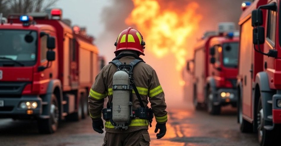 zdjęcie: Ćwiczenia ratownicze SILEKOL 2026 w Kędzierzynie-Koźlu / Strażacy na ćwiczeniach ratowniczych /TMAI
