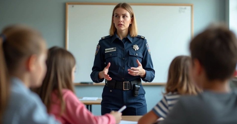 zdjęcie: Policjanci uczą dzieci jak reagować w sytuacjach niebezpiecznych / TM/ przykładowa ilustracja