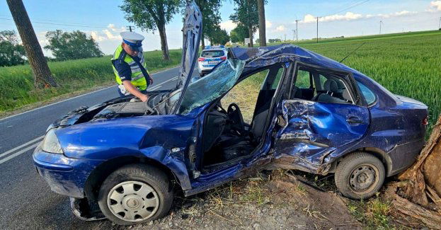 Policjanci wyjaśniają okoliczności wypadku drogowego w Cerekwicy