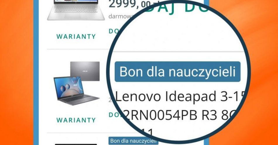 zdjęcie: Zakupy na 5+: Allegro ułatwia nauczycielom realizację bonów na laptopy / Allegro (1)