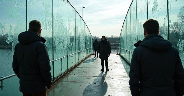 Kto zniszczył szybę na kładce Bulwarów nad Słupią?