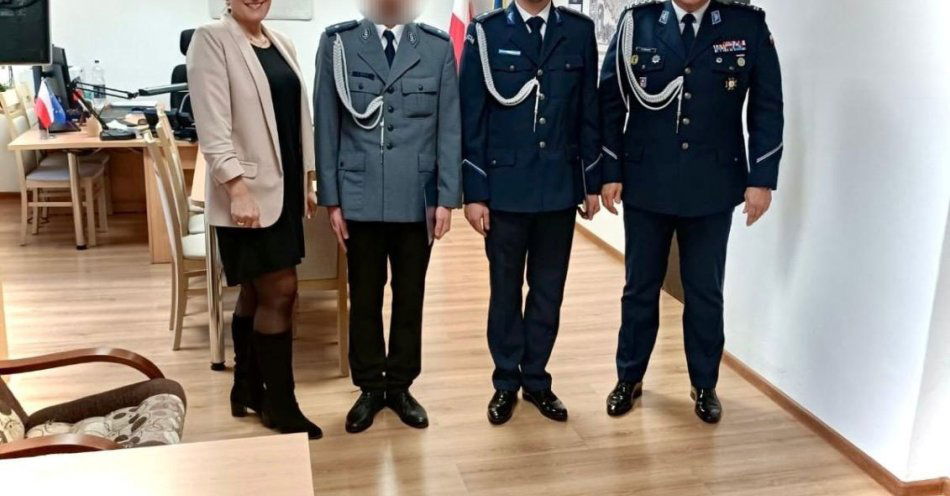 zdjęcie: Cztery awanse w Komendzie Powiatowej Policji w Nisku / fot. KPP w Nisku fot.: KPP w Nisku