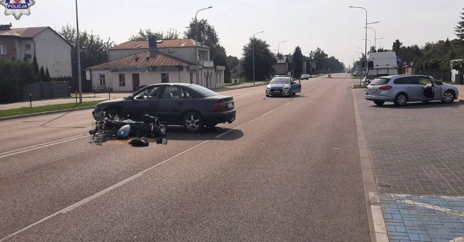 zdjęcie: Nie udzielił pierwszeństwa przejazdu motocykliście / fot. KMP Zamość