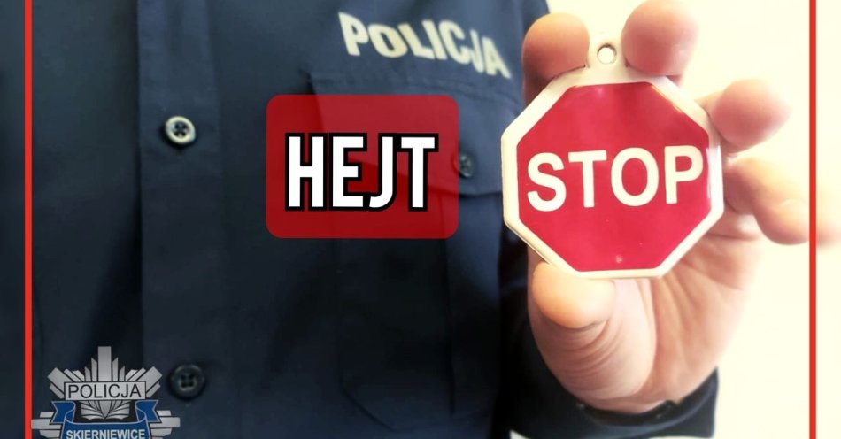 zdjęcie: Hejt? STOP! / fot. KMP w Skierniewicach