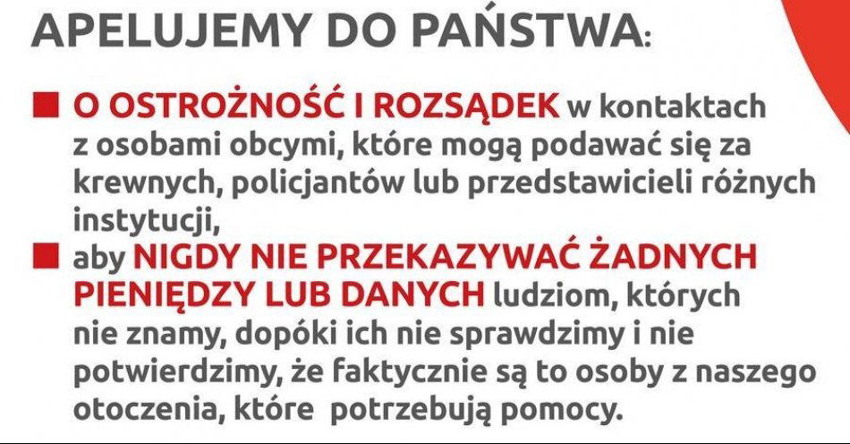 zdjęcie: Dzwonią i mówią, że Twoje pieniądze są zagrożone? Sprawdź, czy to nie oszustwo! / fot. KPP Puławy