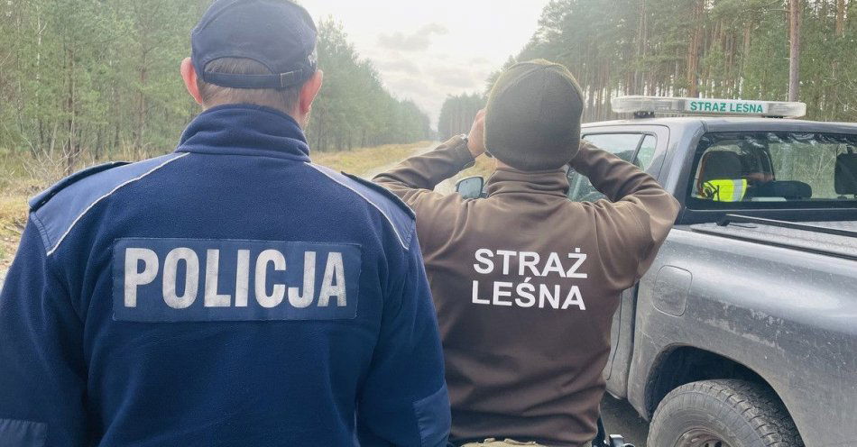 zdjęcie: Wzmożone patrole w lasach przed świętami Policja i Straż Leśna / fot. KPP w Stargardzie