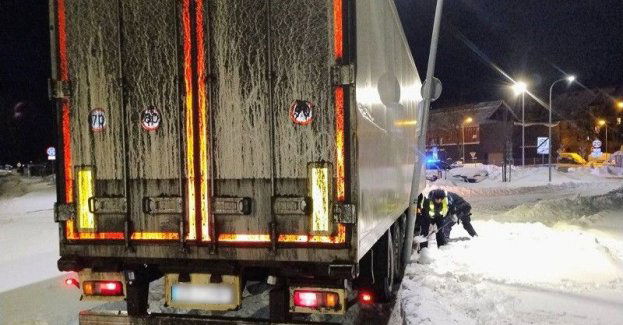 Trudne warunki na drogach powiatu lęborskiego