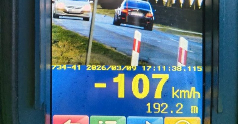 zdjęcie: Rozpędził BMW do 107 km/h i stracił prawo jazdy na 3 miesiące / fot. KPP Wolsztyn
