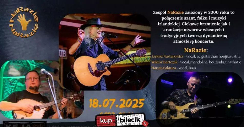 zdjęcie: Na Razie w Tawernie Keja...czyli w kręgu szanty, folku i muzyki irlandzkiej / kupbilecik24.pl / Na Razie w Tawernie Keja...czyli w kręgu szanty, folku i muzyki irlandzkiej