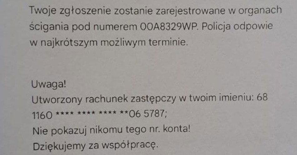 zdjęcie: Oszukana na pracownika banku / fot. KPP Świdnik