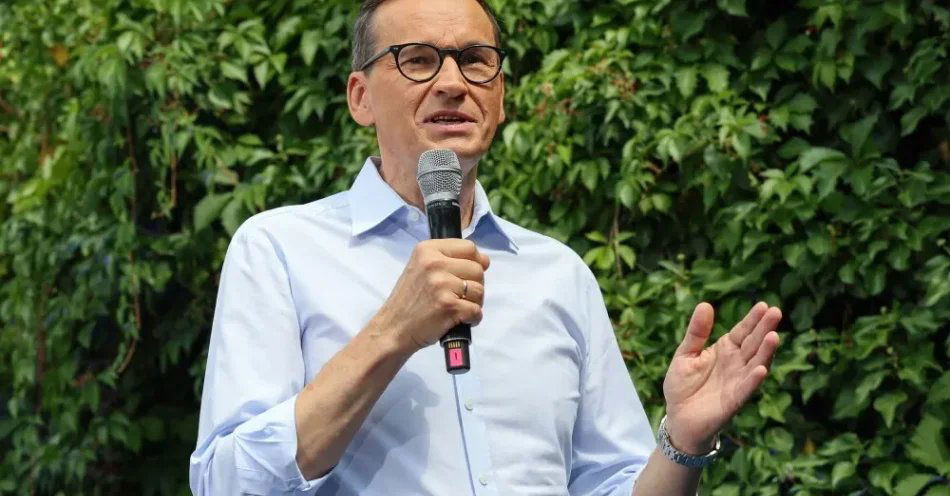 zdjęcie: Morawiecki: najpóźniej 15 października założymy partię / Warszawa, 31.07.2026. Przewodniczący KP Rozwój Plus Mateusz Morawiecki podczas wydarzenia „Rozwój + Wy”, czyli spotkania członków jego stowarzyszenia „Rozwój Plus” z sympatykami jego inicjatywy, 31 bm. w Warszawie. W ramach wydarzenia zaplanowano ponad 20 debat i paneli z udziałem ponad 50 prelegentów i gości specjalnych. (mr) PAP/Paweł Supernak