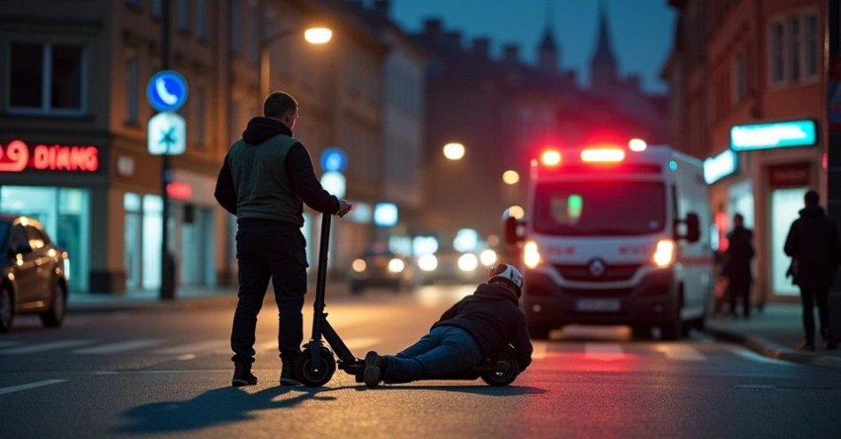 zdjęcie: Miał prawie 3 promile i wywrócił się na hulajnodze / TM/ przykładowa ilustracja