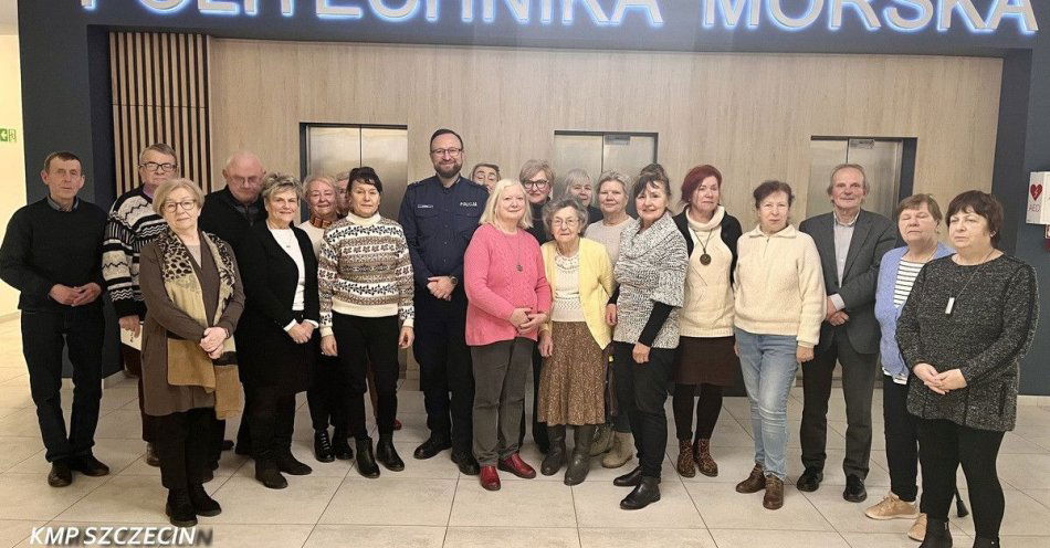 zdjęcie: Seniorze bezpieczny bądź Spotkanie o oszustwach dla seniorów / fot. KMP w Szczecinie