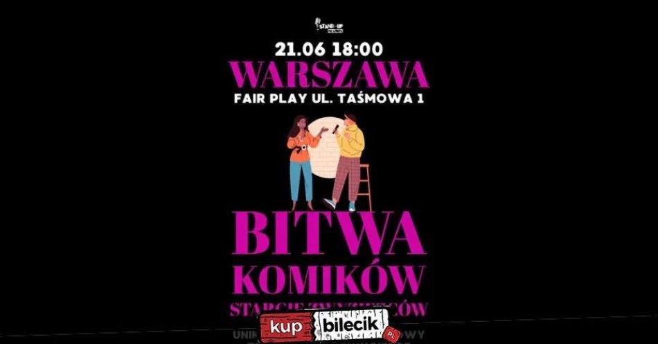 zdjęcie: Bitwa Zwycięzców! Ty wybierasz najśmieszniejszego komika z najśmieszniejszych! / kupbilecik24.pl / Bitwa Zwycięzców! Ty wybierasz najśmieszniejszego komika z najśmieszniejszych!