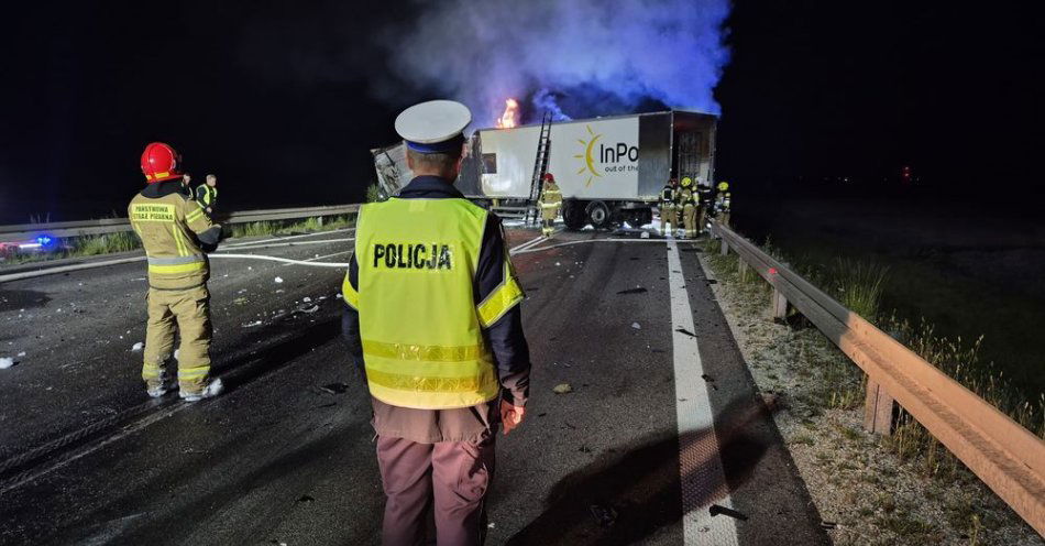 zdjęcie: Tragiczny wypadek na obwodnicy Wielunia / fot. KPP w Wieluniu