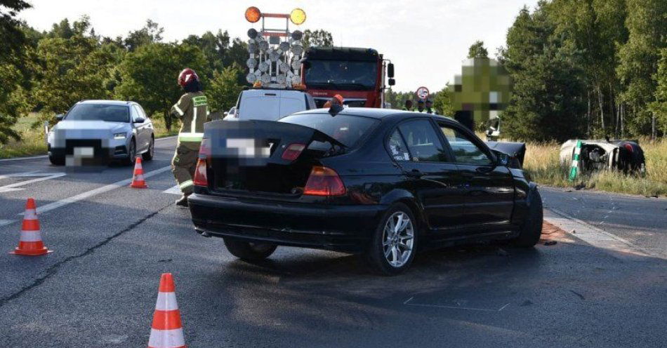 zdjęcie: Wypadek na obwodnicy Lubartowa / fot. KPP Lubartów