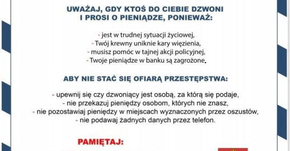zdjęcie: Uwaga na oszustwa telefoniczne. Jak się nie dać oszukać / fot. KMP w Zakopanem