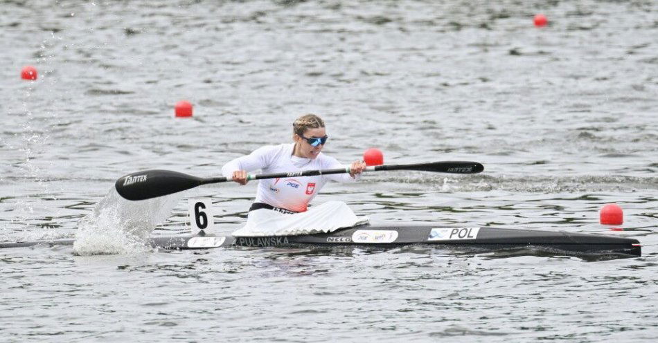 zdjęcie: Srebrny medal Puławskiej w jedynce na 500 m / fot. PAP