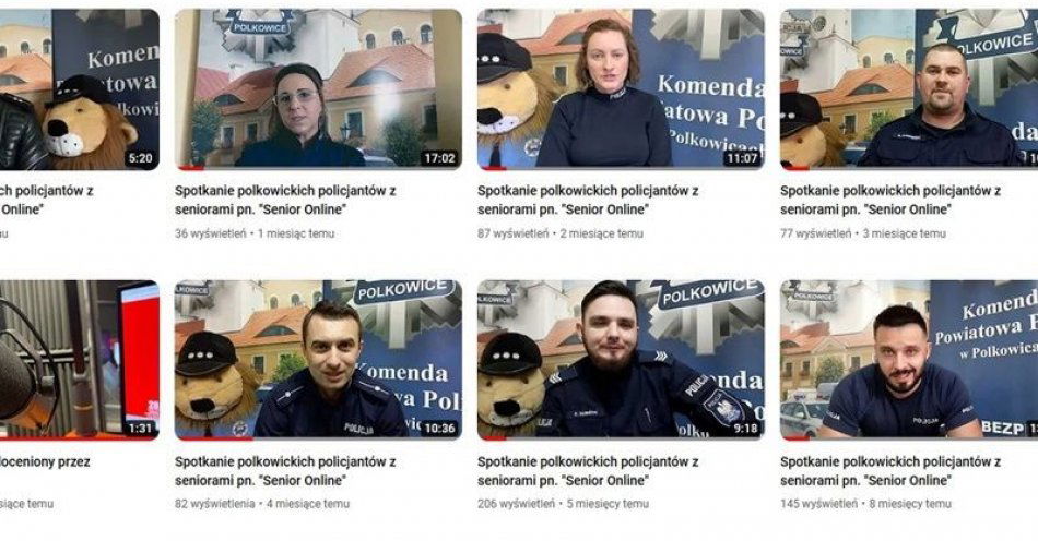zdjęcie: „Senior Online” - kolejne spotkanie z dolnośląskimi policjantami po wakacjach - 4 września / fot. KPP w Polkowicach