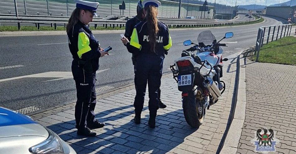zdjęcie: Wiosna na drogach motocykliści wracają apel o ostrożność / fot. KMP w Wałbrzychu