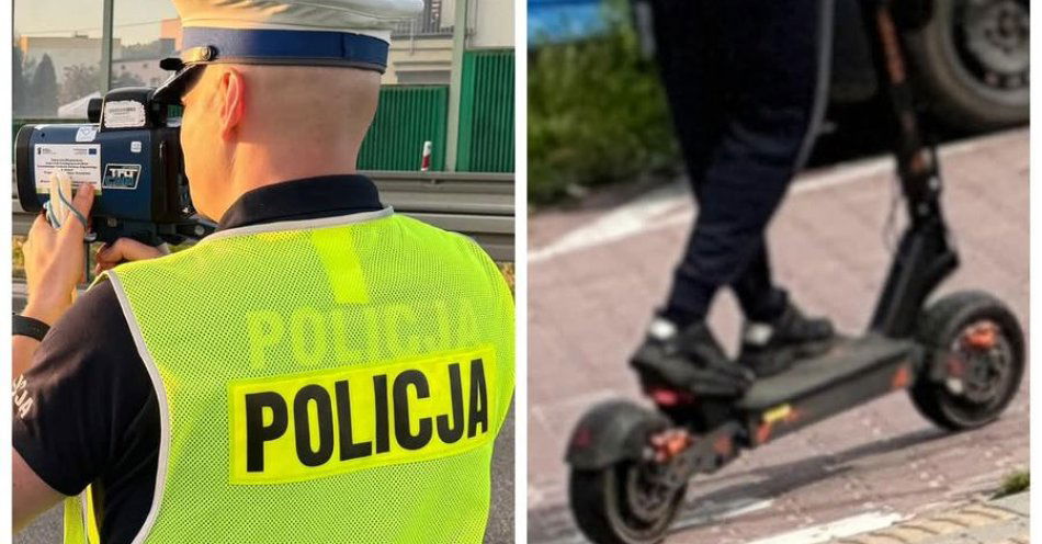 zdjęcie: Wejherowo- Nieodpowiedzialna jazda na hulajnodze elektrycznej -zatrzymany nietrzeźwy kierujący / fot. nadesłane