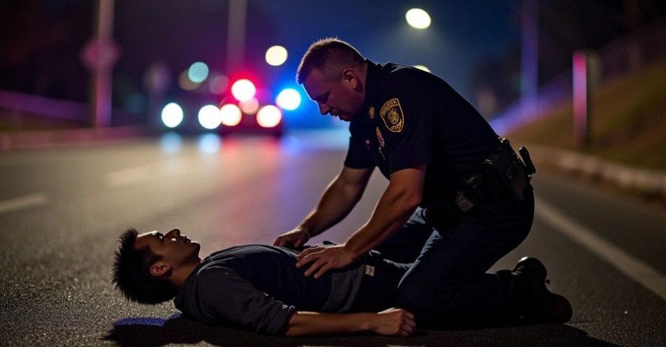 zdjęcie: Policjant po służbie uratował mężczyznę leżącego na drodze / TM/ przykładowa ilustracja