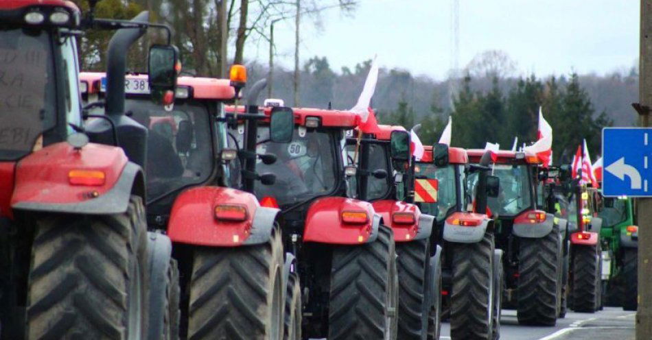 zdjęcie: Strajk rolników - utrudnienia w ruchu / fot. UM Grudziądz